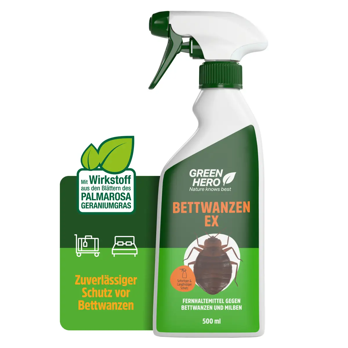 GreenHero® Bettwanzen-Ex Spray zur Bettwanzenbekämpfung
