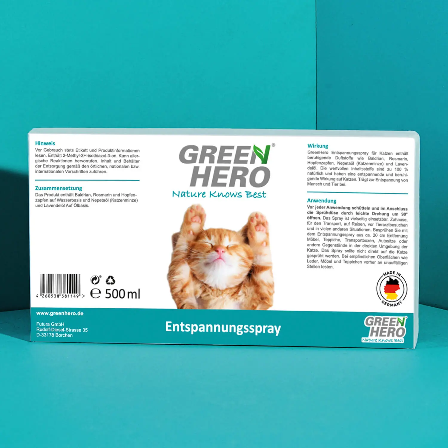 Green Hero Entspannungsspray für Katzen