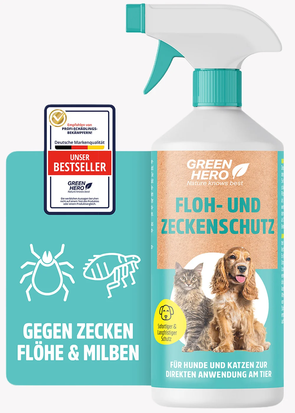 Floh- und Zeckenschutz für Hunde und Katzen