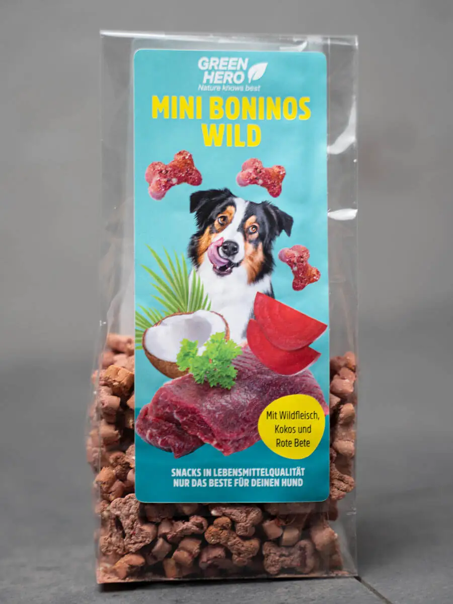 Green Hero Mini Boninos Wild – natürlicher Hunde Leckerli